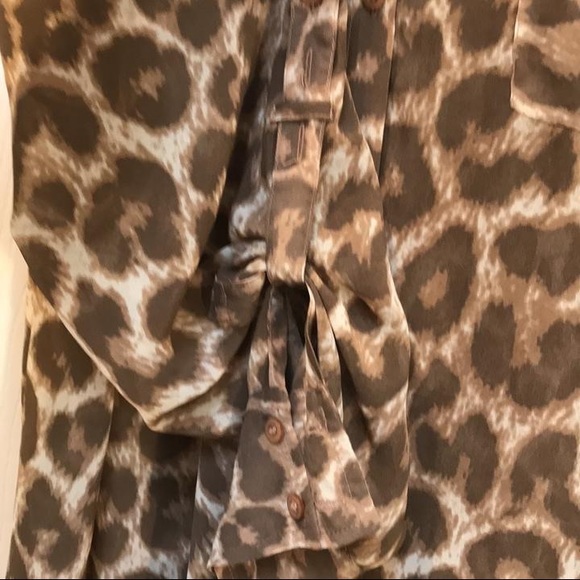 Free People Animal Print Button Down Shirt - Picture 7 of 8